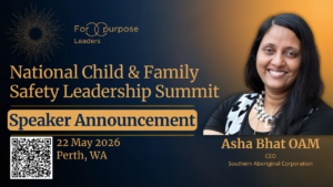 Asha Bhat OAM, CEO Southern Aboriginal Corporation